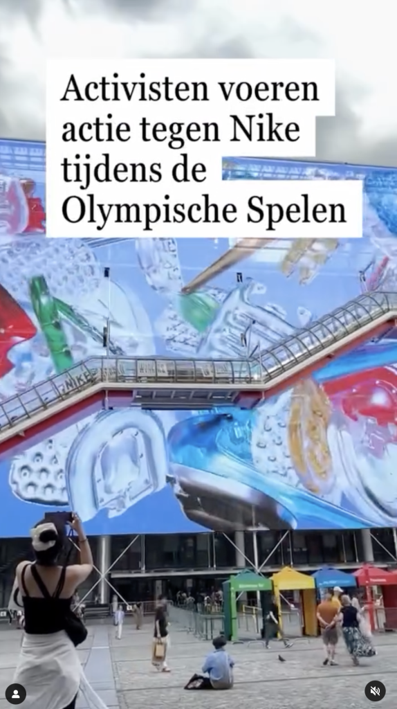 Actie Nike tijdens Olympische Spelen